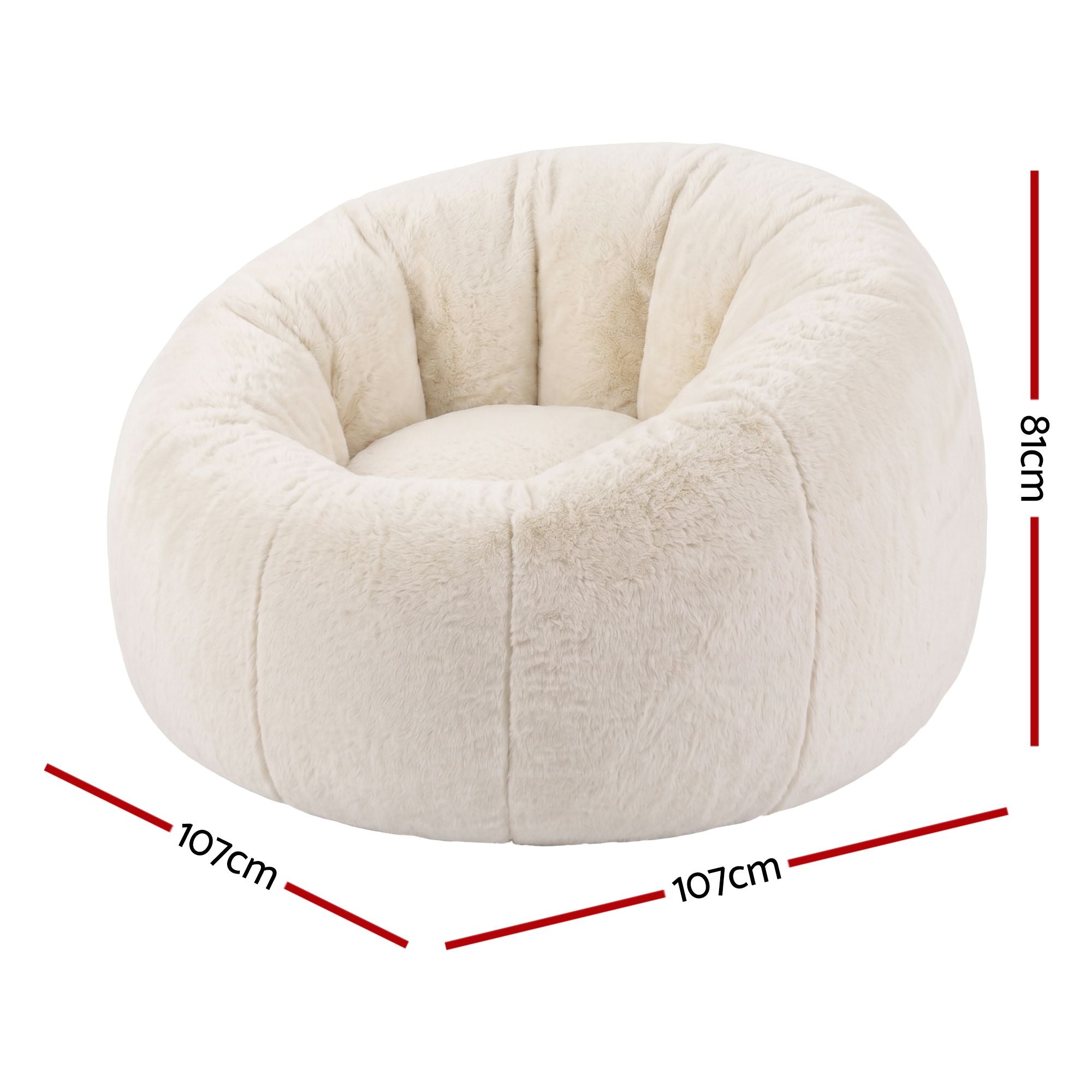 Artiss Bean Bag Chair Cover (No Filler) - Beige