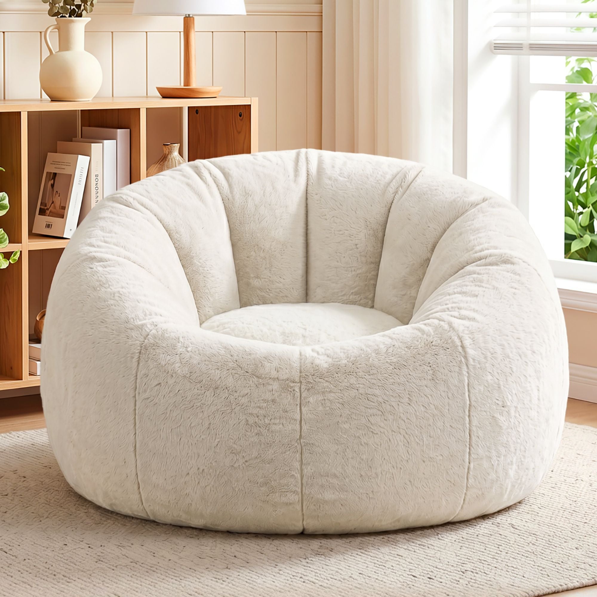 Artiss Bean Bag Chair Cover (No Filler) - Beige