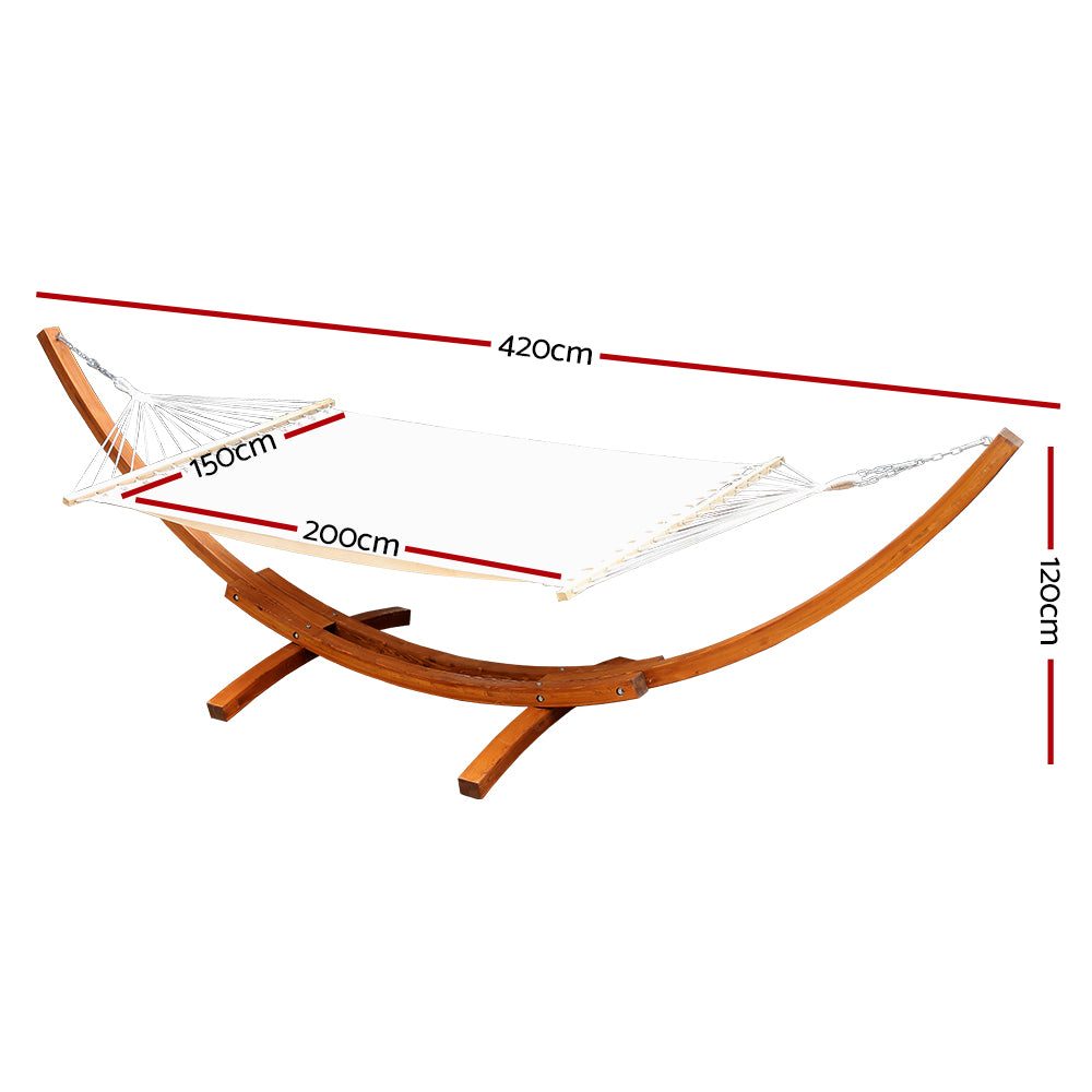 Gardeon Timber Hammock with Stand