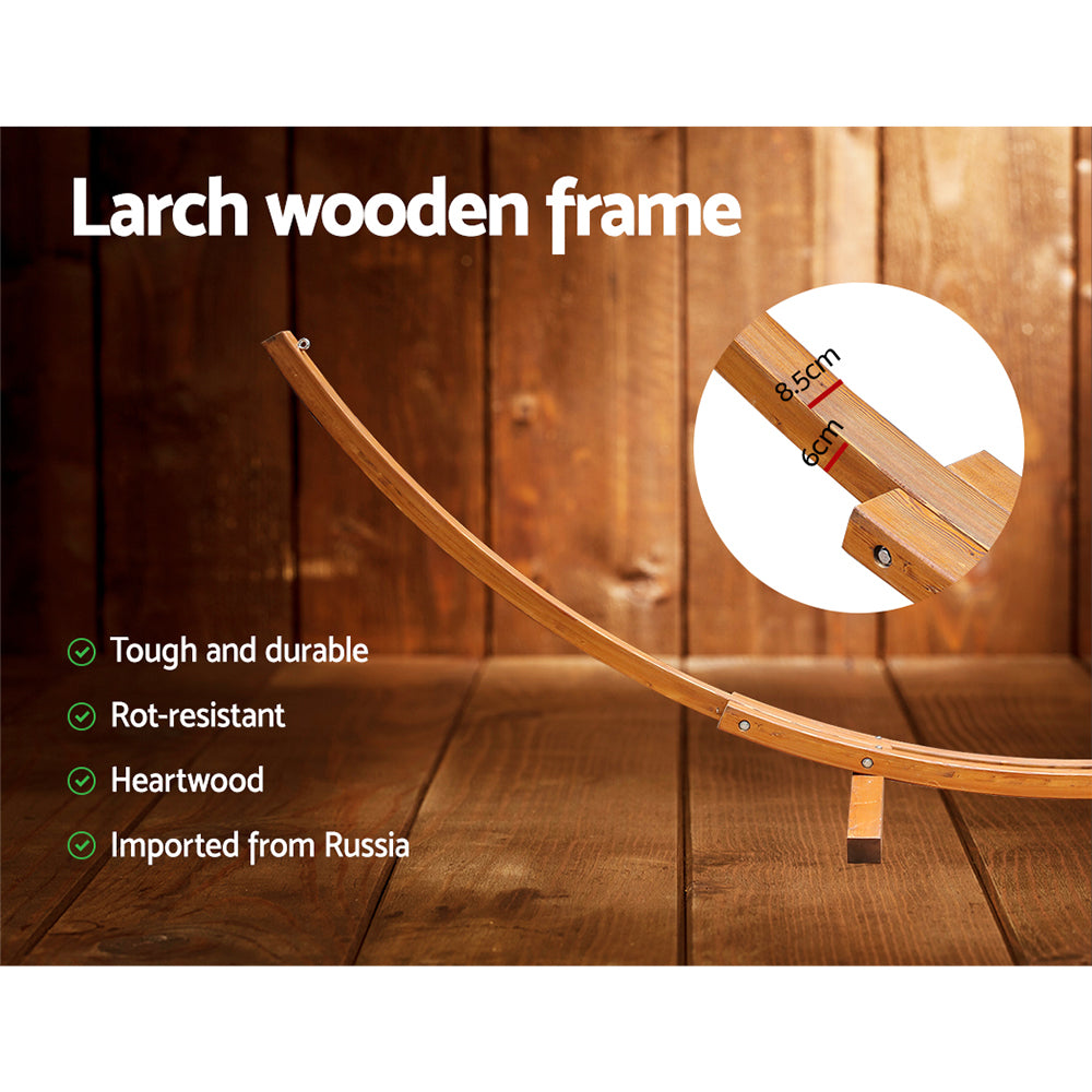 Gardeon Timber Hammock with Stand