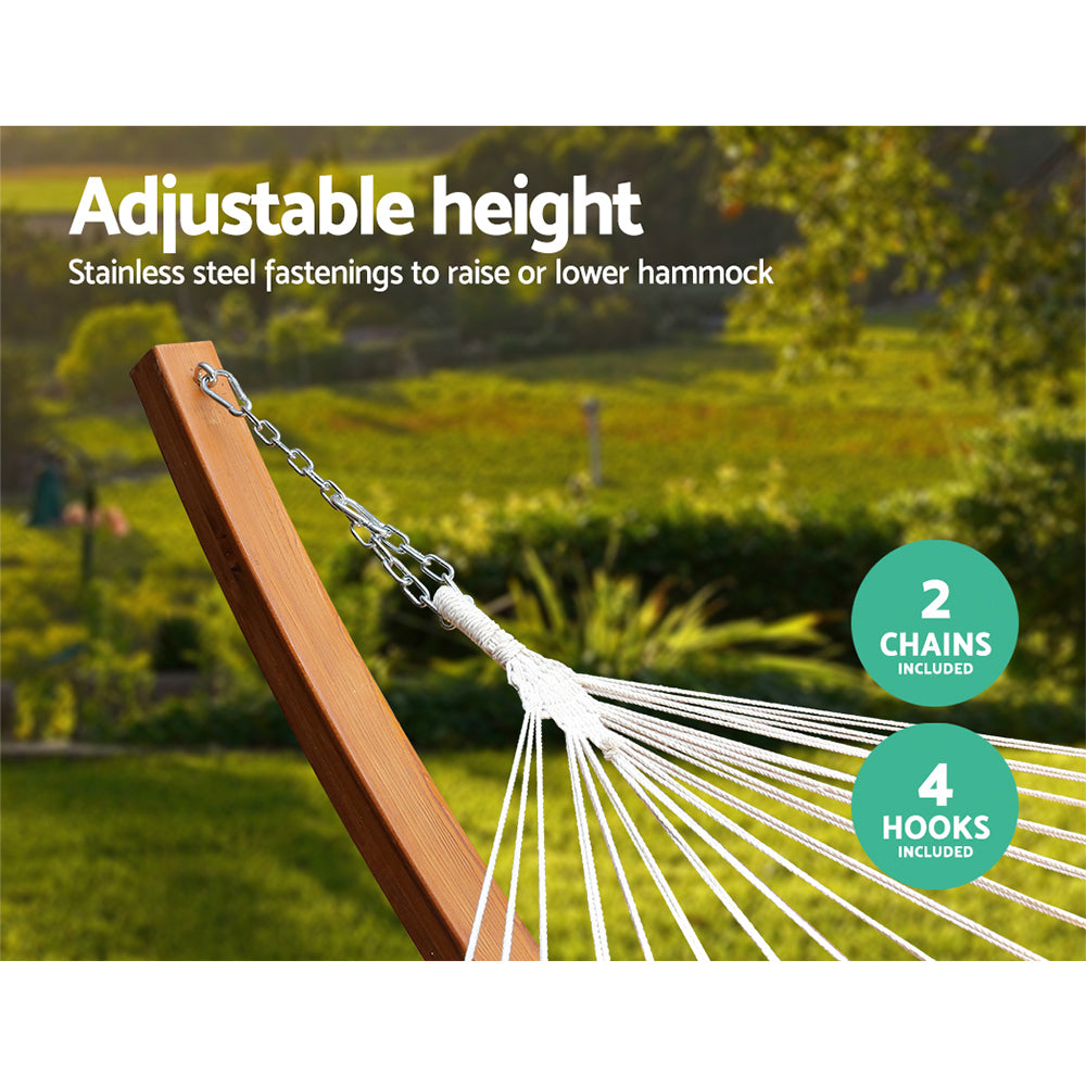 Gardeon Timber Hammock with Stand