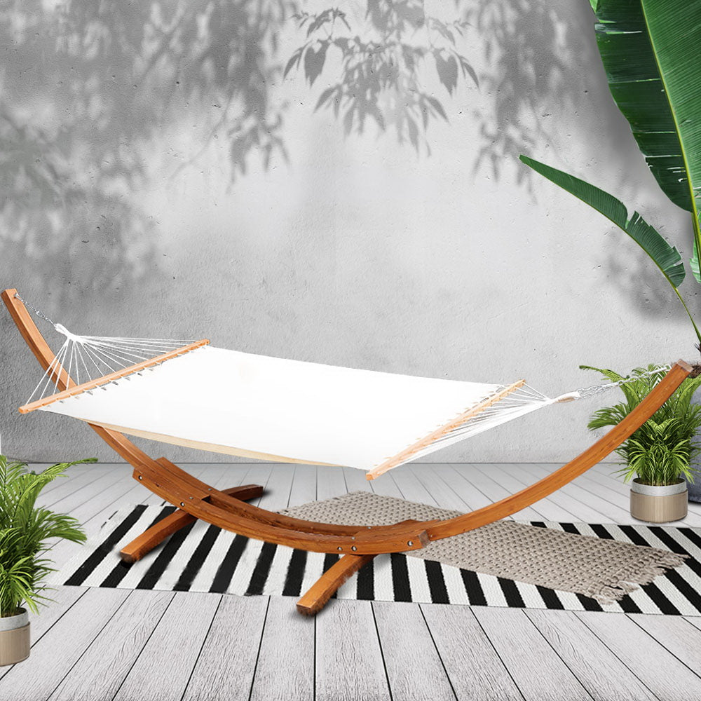 Gardeon Timber Hammock with Stand