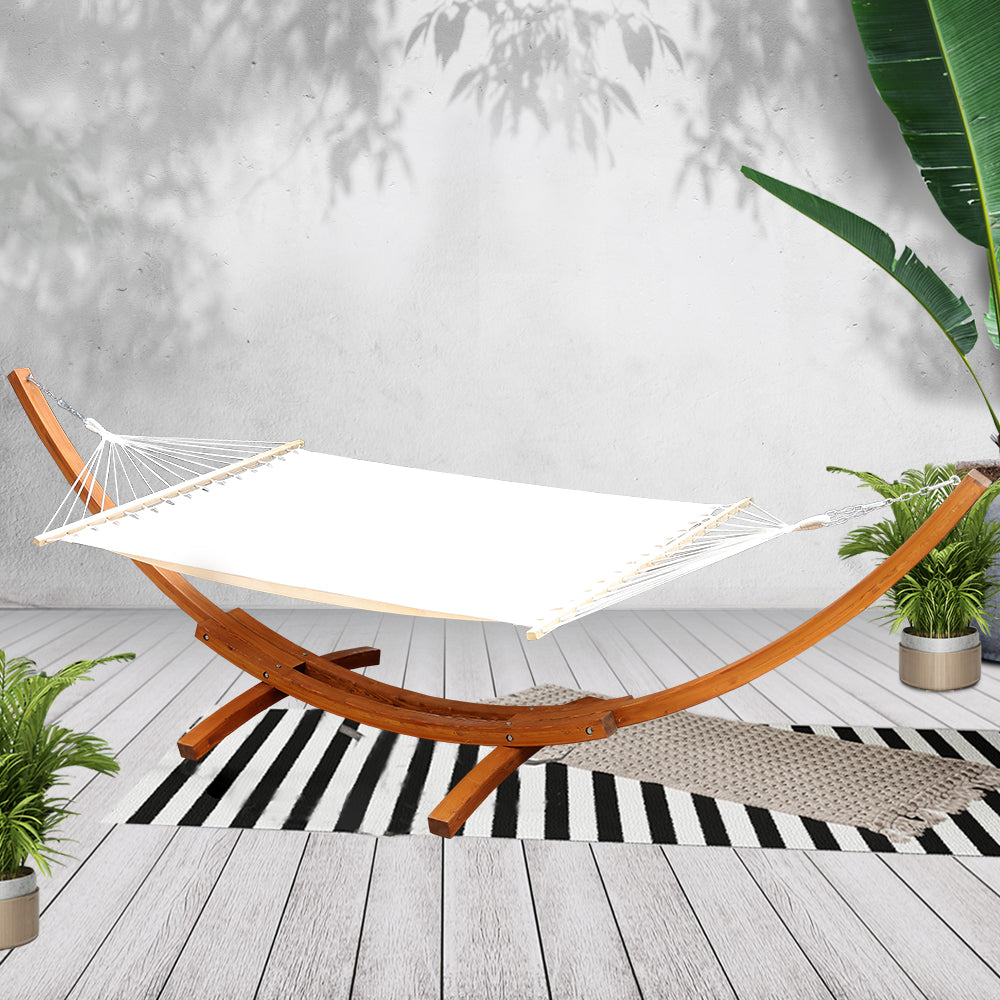 Gardeon Timber Hammock with Stand