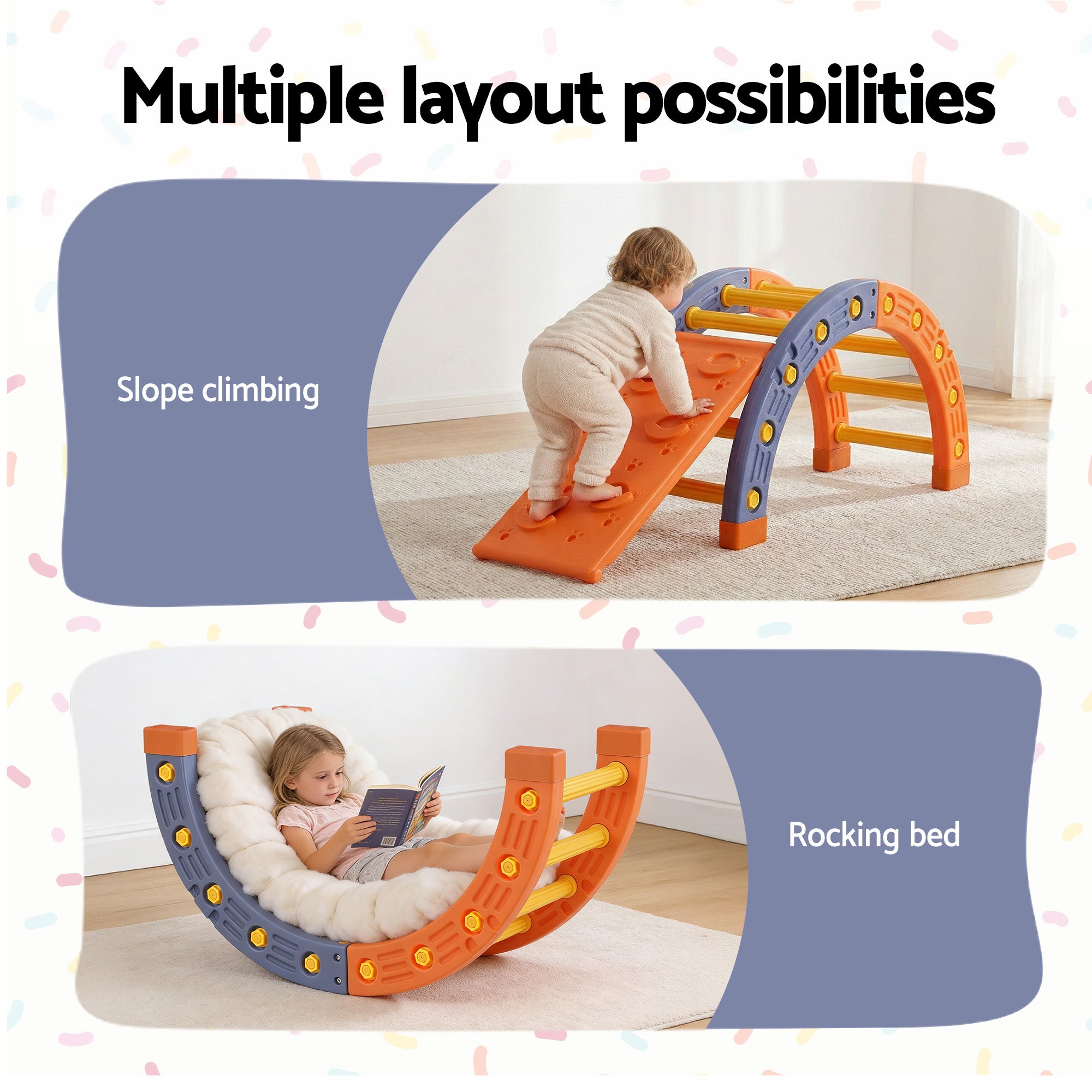 Keezi Kids Climbing Frame Set With Slide