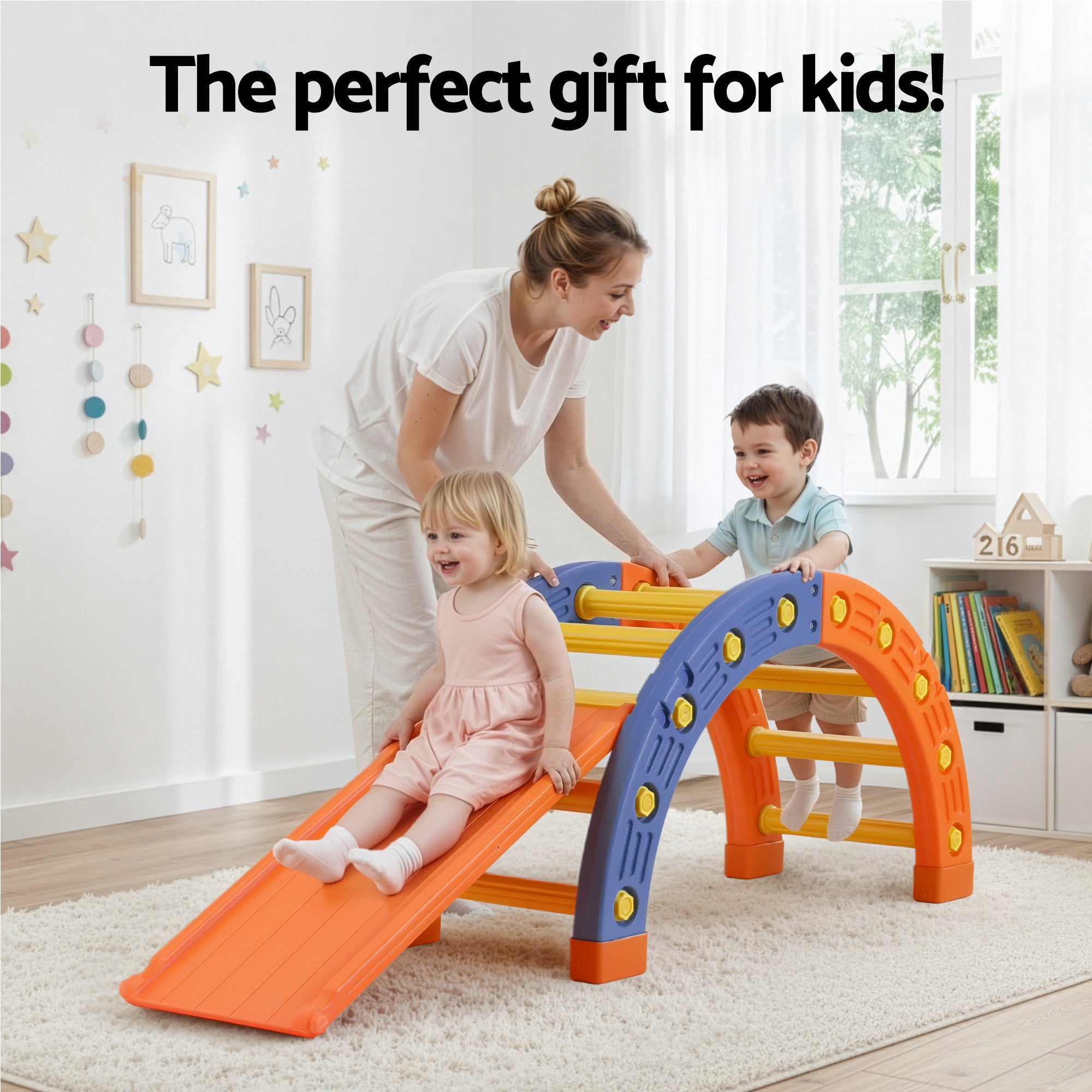 Keezi Kids Climbing Frame Set With Slide