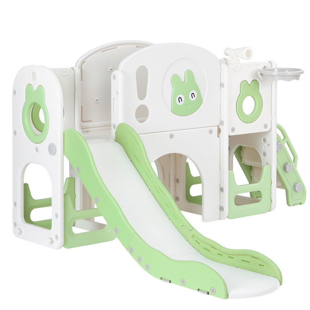 Keezi Kids Slide Swing Set - Green
