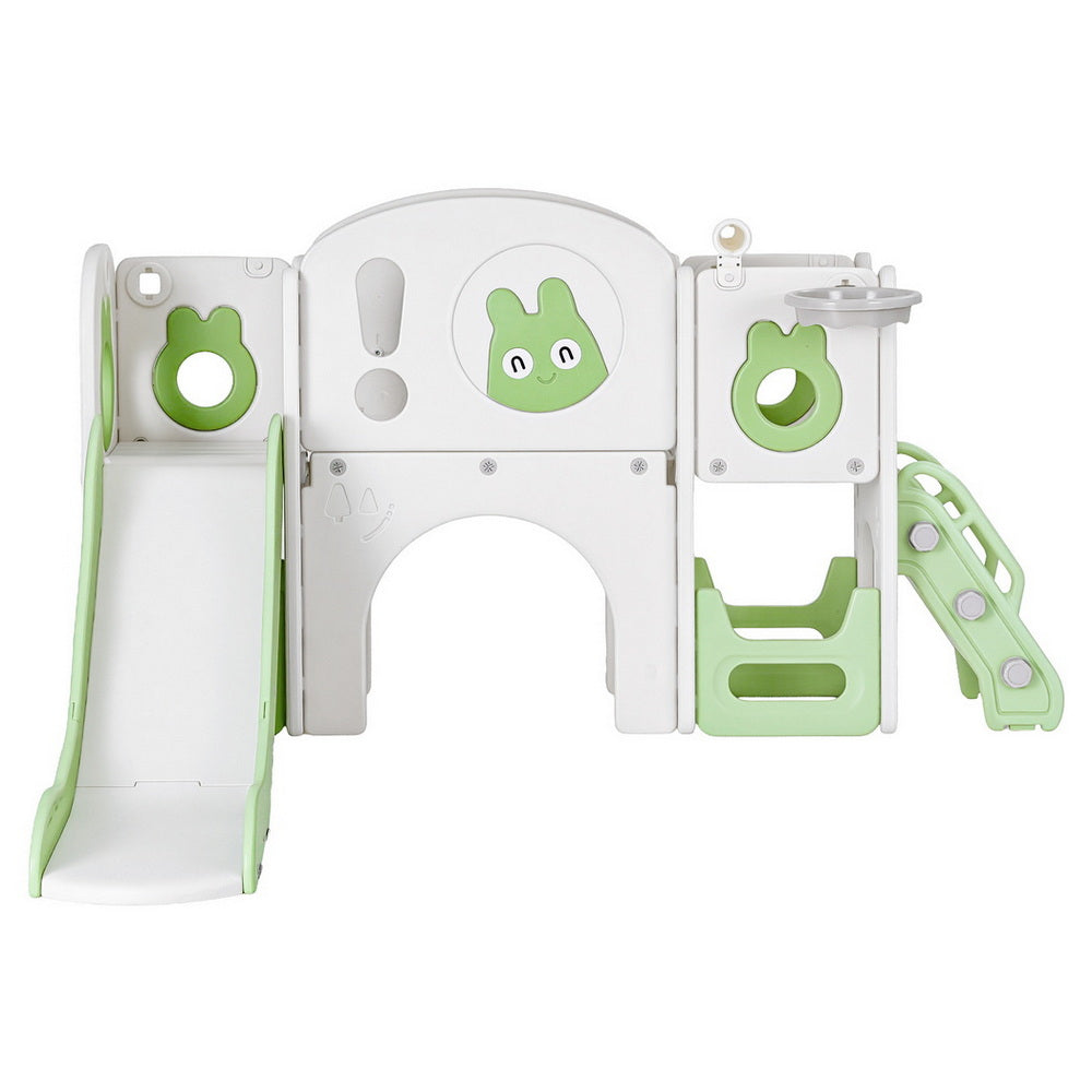 Keezi Kids Slide Swing Set - Green