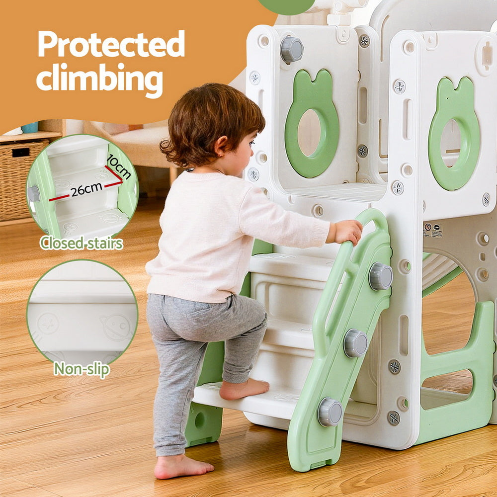 Keezi Kids Slide Swing Set - Green