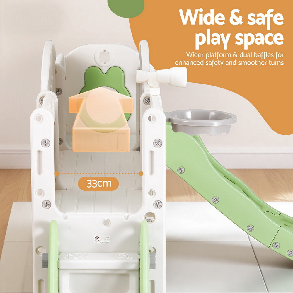 Keezi Kids Slide Swing Set - Green