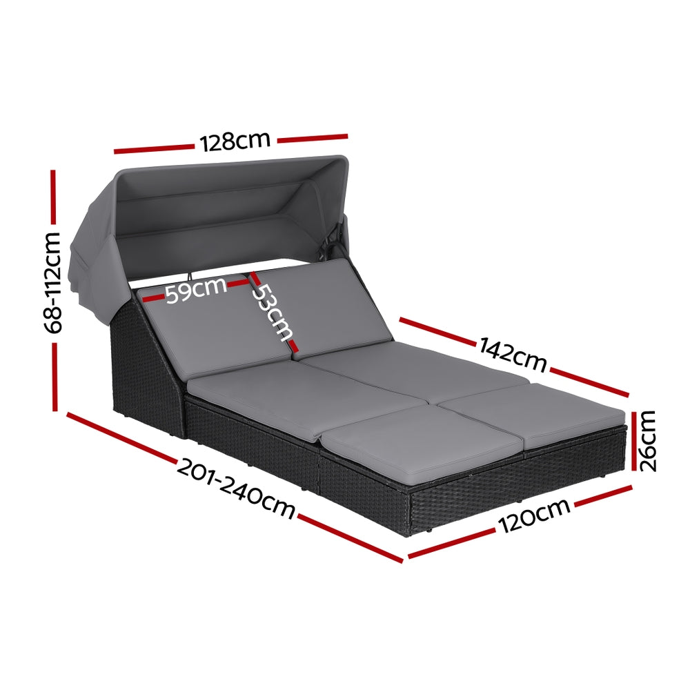 Gardeon Outdoor Wicker Day Bed