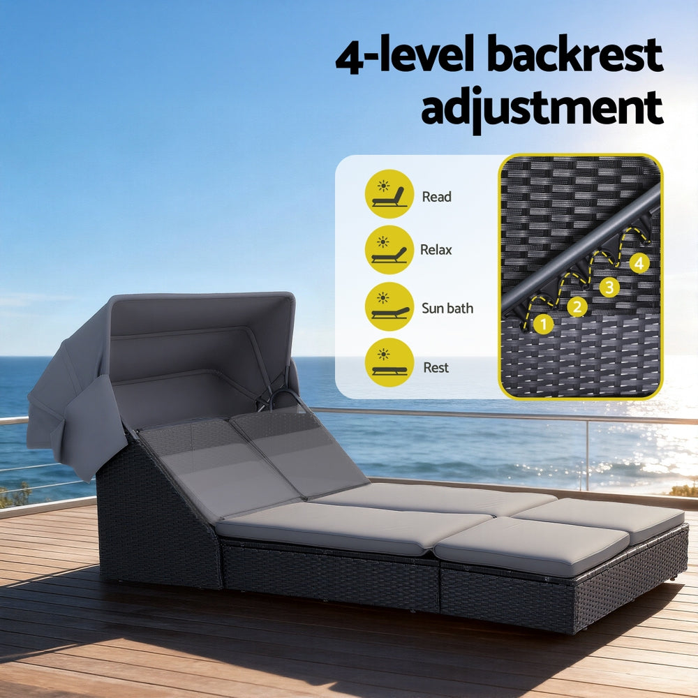 Gardeon Outdoor Wicker Day Bed