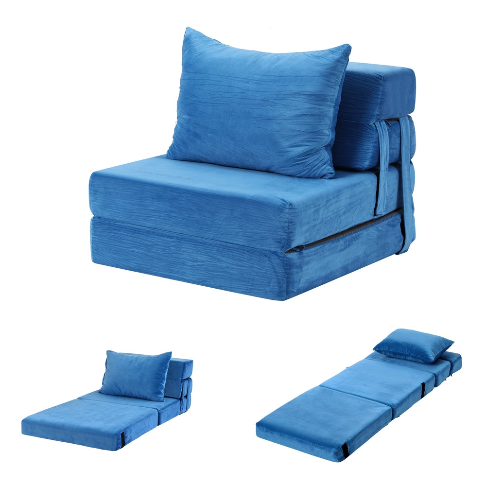 Artiss Armless Convertible Folding Sofa Bed