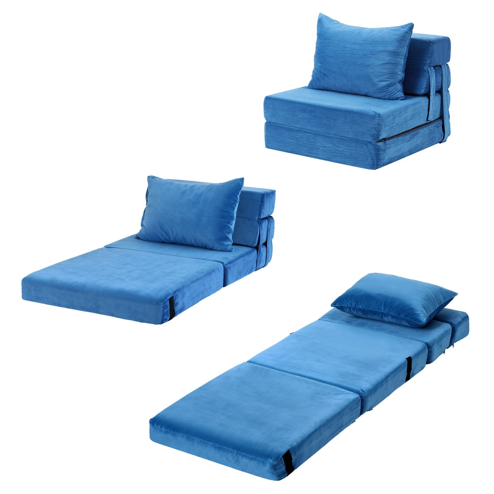 Artiss Armless Convertible Folding Sofa Bed