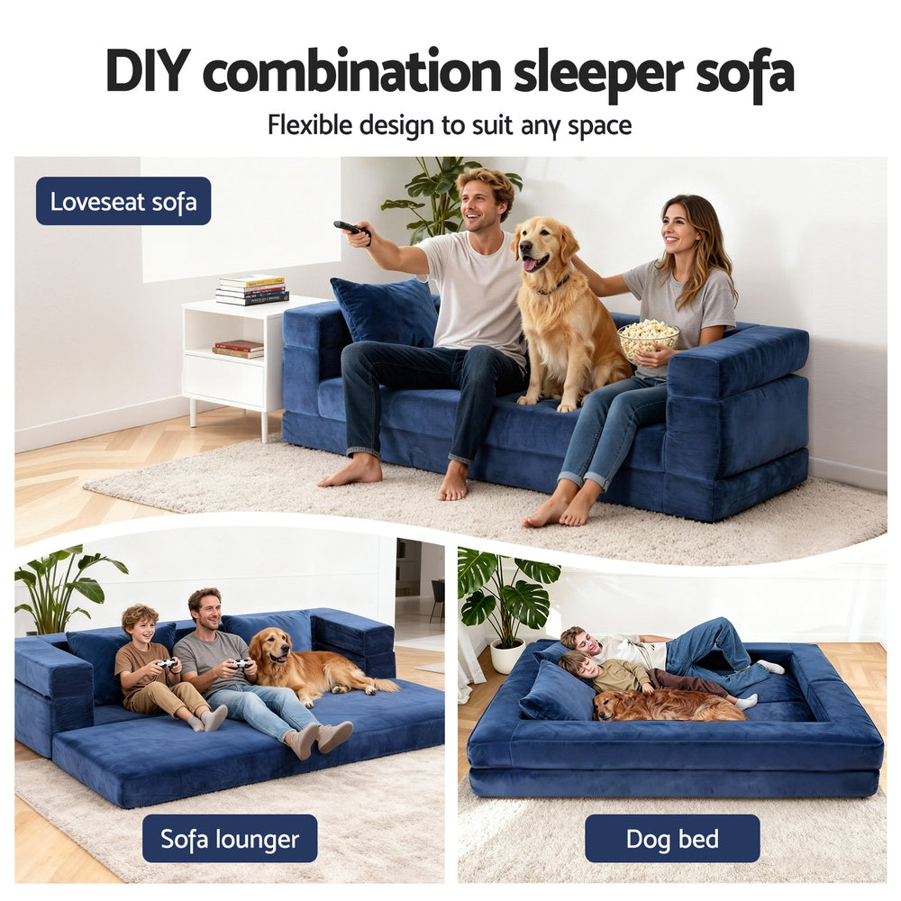 Artiss Convertible Folding Sofa Bed