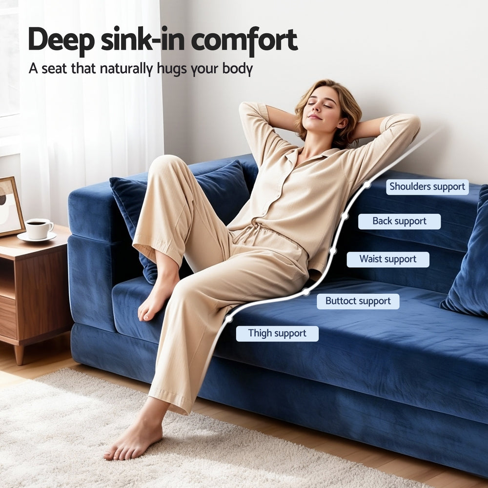 Artiss Convertible Folding Sofa Bed
