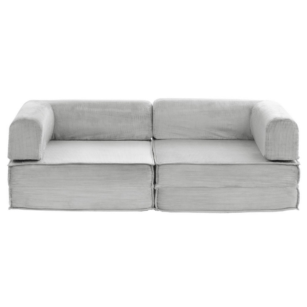Artiss Convertible Folding Sofa Bed - Grey