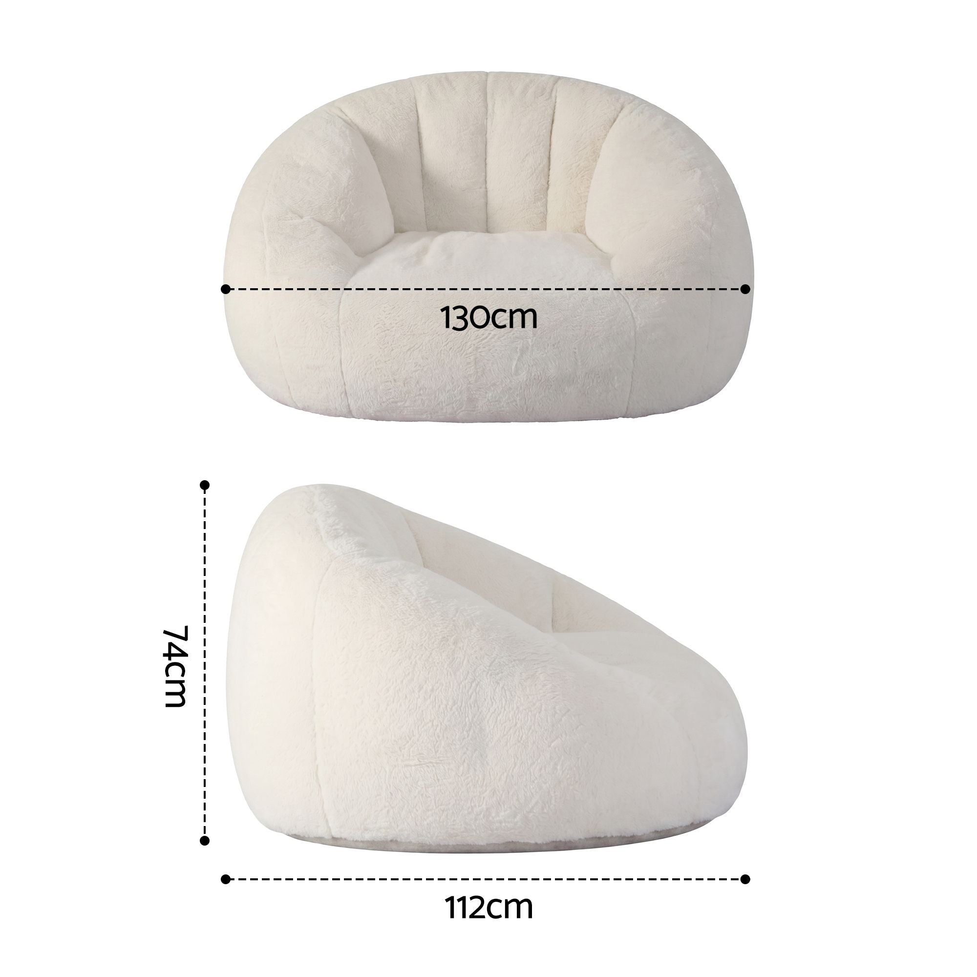 Artiss Single Boneless - White