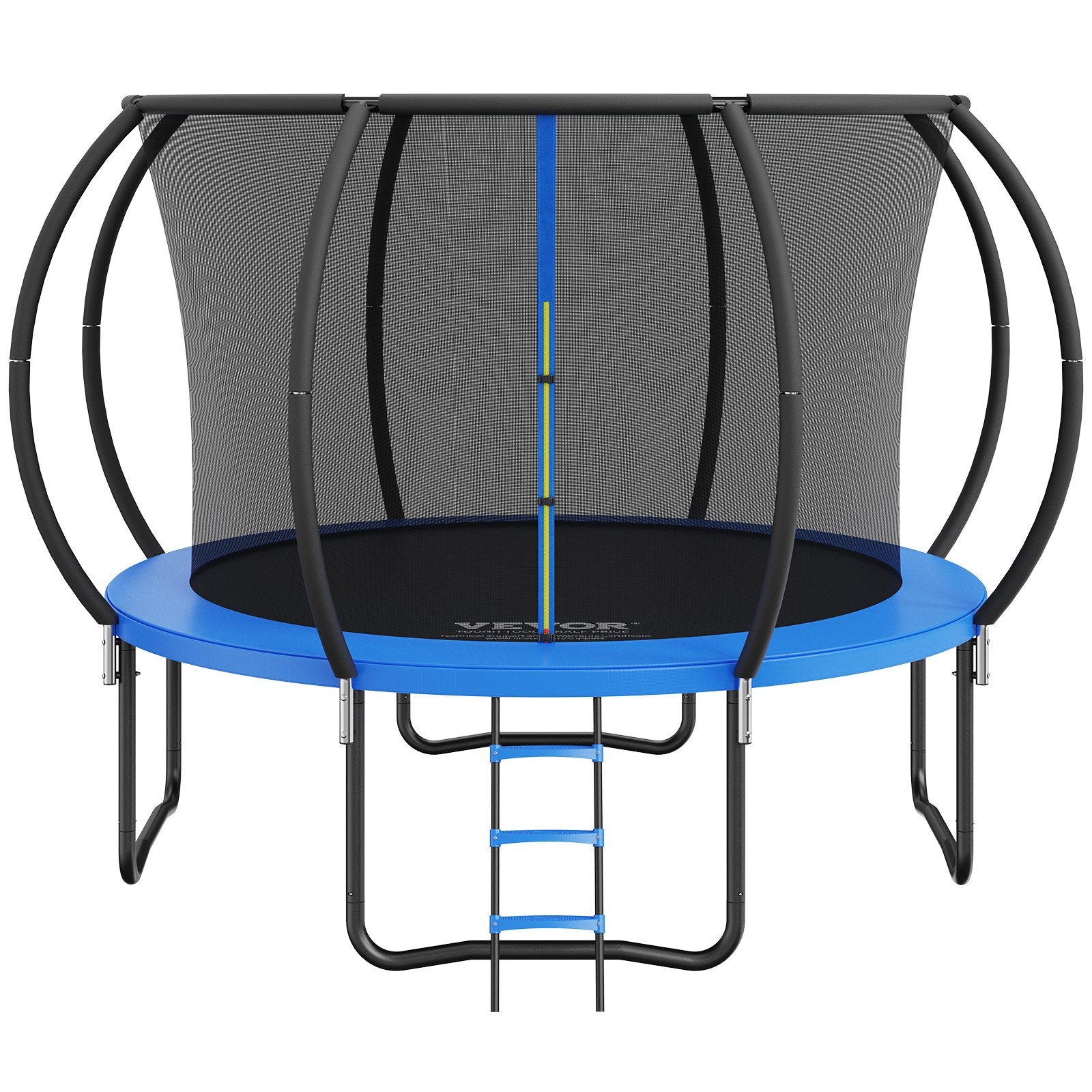 Vevor 10FT Trampoline with Enclosure Net, Ladder, and Curved Pole, Hea ...